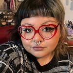 Jasmine P. - Crystal Red - heart - acetate