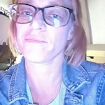 Elena M H. - Navy - rectangle - plastic