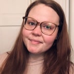 Emily H. - Clear Brown & Blue - square - plastic