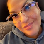 Charla L. - Purple & Gold - horn - metal