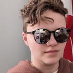 Rachel M. - Floral - round - plastic