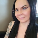 Bobbiejo B. - Burgundy - rectangle - metal