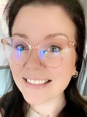 Rachel C. - Clear Pink - horn - acetate