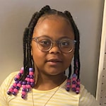 Shaneah T. - Clear Blue - round - plastic