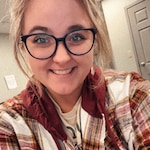 Katie L. - Navy - horn - acetate