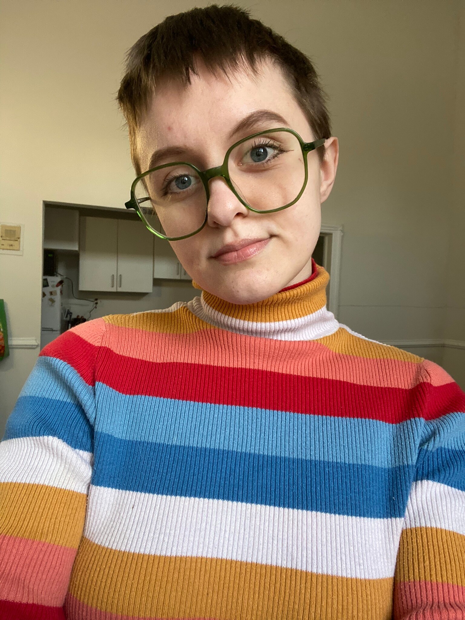 Natural Square Clear Pink Glasses for Women | Eyebuydirect