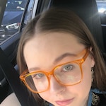 peachypey - Clear Orange - square - plastic