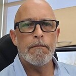 Anthony P. - Satin Black - rectangle - plastic