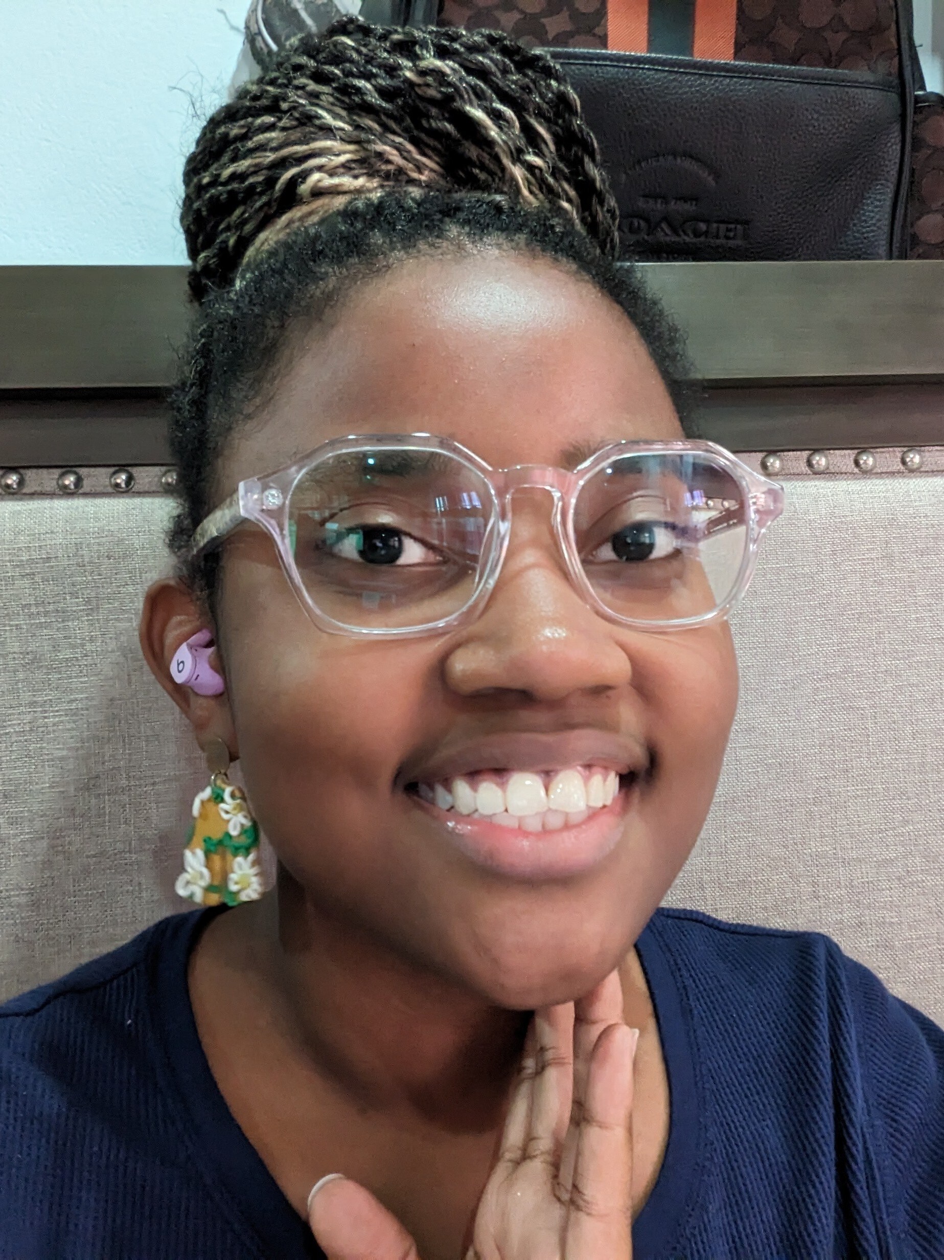 Famous Geometric Clear Gold Full Rim Eyeglasses | Eyebuydirect