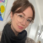 Amy H. - Matte Clear - round - plastic