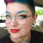 Heather B. - Rainbow - aviator - metal