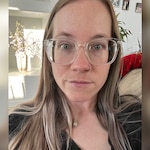 Kristen H. - Clear - square - plastic