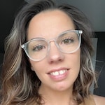 Tiffany S. - Clear & Pink Beige - round - plastic