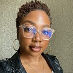 Qadira F. - Clear Gold - square - acetate