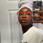 BRIANNA E. - Red Gold - heart - acetate