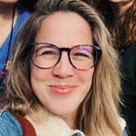 Ajay P. - Pink/Floral - round - plastic