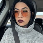 Christina N. - Silver - aviator - metal