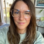 Megan W. - Clear Pink - square - acetate