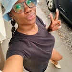 Britteny D. - Black - square - acetate-metal