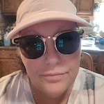 Lisa M. - Brown Golden - browline - acetate-metal