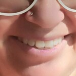 Denise B. - White - horn - acetate