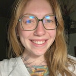 Aubrey E. - Clear Green - square - acetate