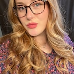 Emily P. - Brown - rectangle - plastic