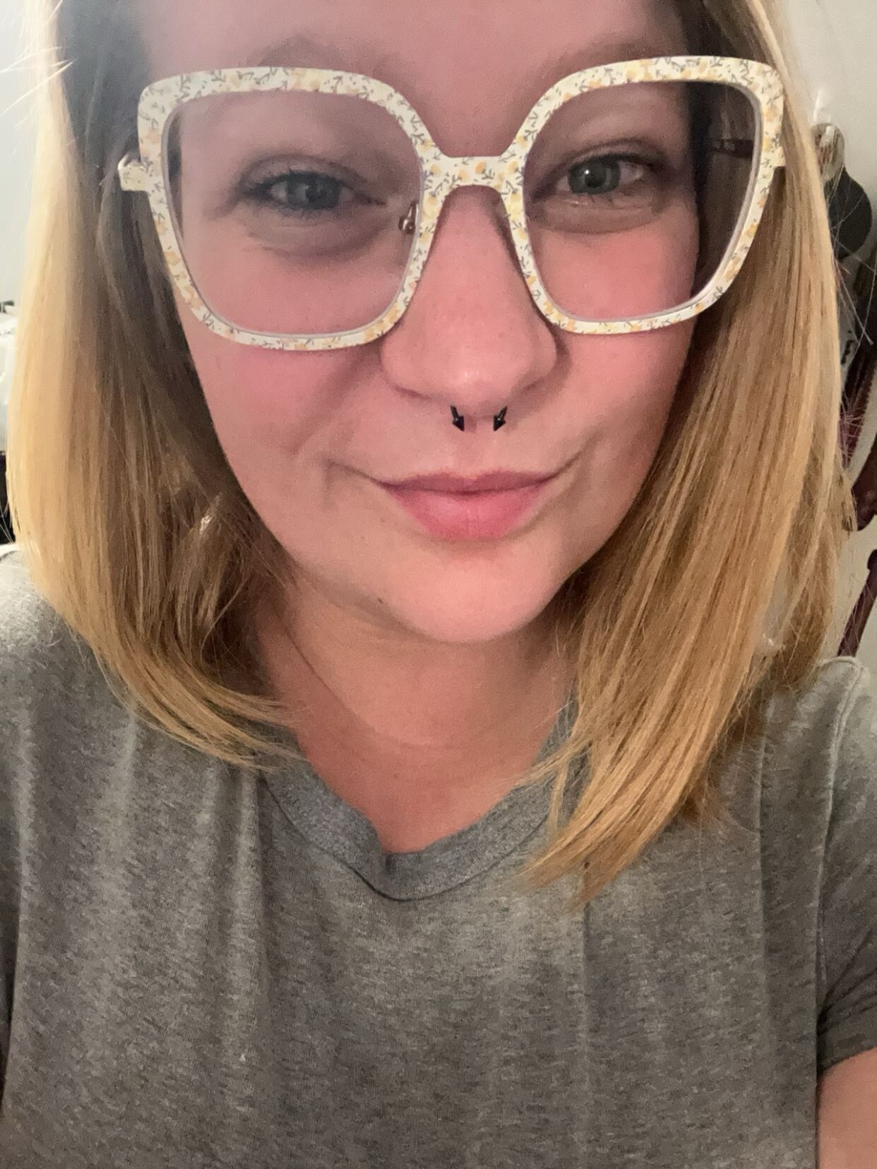 Althea Square Pink Floral Full Rim Eyeglasses | Eyebuydirect