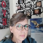 Debra B. - Blue Gold - round - acetate