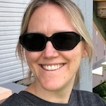 Rachel G. - Black - geometric - acetate