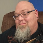 Jayson A G. - Matte Black Blue - rectangle - metal