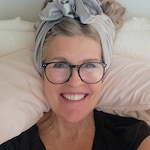 Nan R. - Gray/Floral - round - acetate