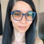 Mary A. P. - Dark Blue - square - plastic