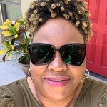 Belinda B. - Black - geometric - acetate