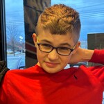 Dana W. - Navy - rectangle - plastic