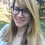 Natalie W. - Blue Gold - round - acetate