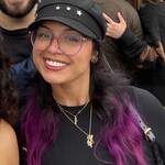 Tanisha A. - Clear Purple - round - plastic