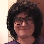 Veronica P. - Matte Black - round - plastic