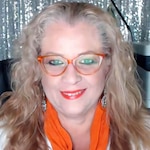 Christina B. - Clear Orange - horn - plastic