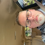 Todd H. - Navy & Red - rectangle - acetate