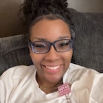 Tiana C. - Matte Navy - rectangle - plastic