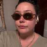 Lily K. - Clear Brown - oval - acetate