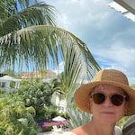 Caryn R. - Clear Brown - round - acetate