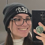 Dominique M. - Matte Black - round - plastic