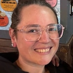 Erin - Clear Pink - square - acetate
