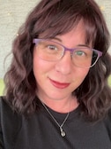 Colleen S. - Plum Silver - horn - metal