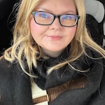 Casey L. - Black - rectangle - acetate