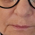 lizmulholland.gr - Blue Floral - horn - acetate