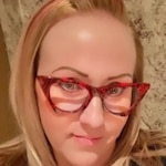 Tami V. - Red Floral - horn - acetate