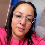 Christina N. - Transparent Pink Clear Gradient - horn - acetate